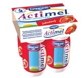 Actimel jahoda 4x100g 