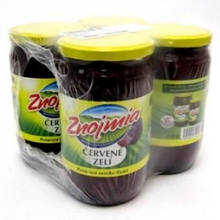 Znojmia Zelí červené sterilované 640g 