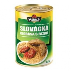 	 Hamé Slovácká klobása s fazolemi  400g 
