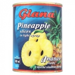 Giana ananas plátky 580ml 